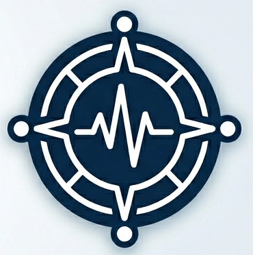 A target and heartbeat pulse icon signifying precision in wellness and preventive healthcare.
